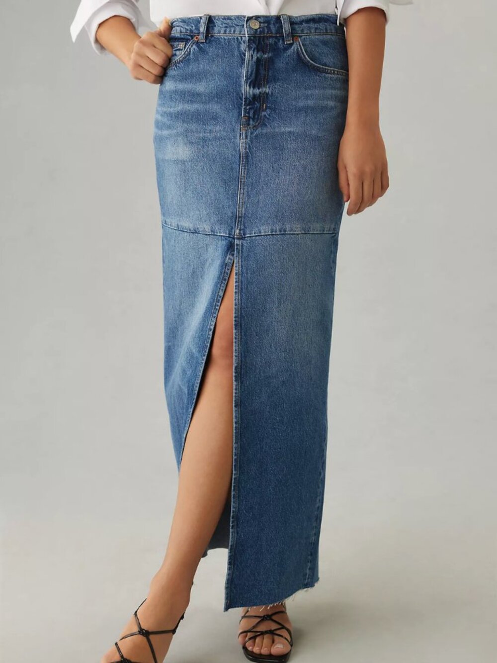 Reformation Denim Maxi Skirt